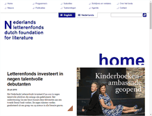 Tablet Screenshot of letterenfonds.nl